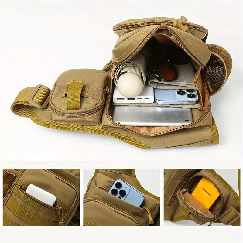 Versatile Waterproof Fishing Shoulder Bag For Outdoor Sports