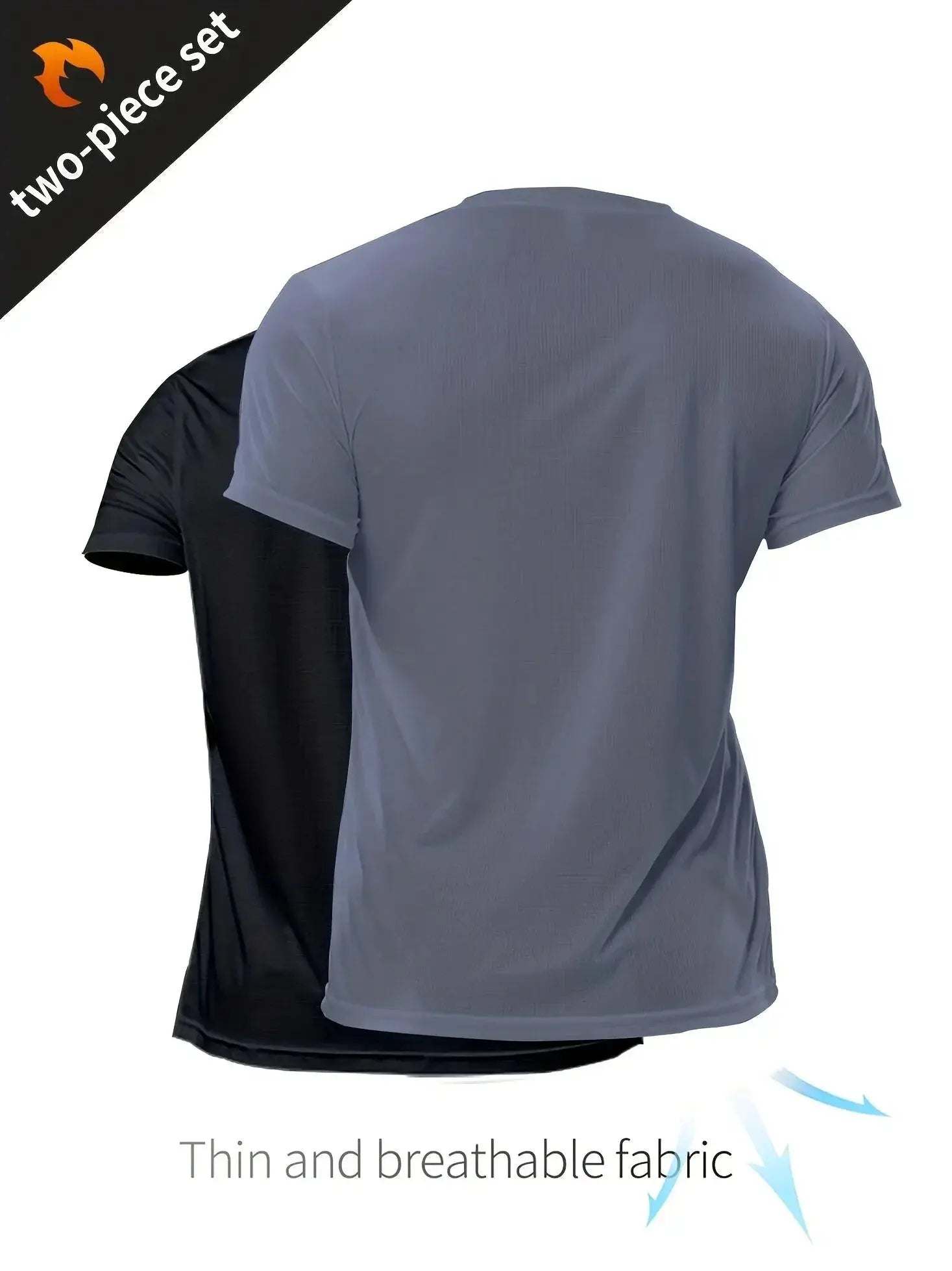 2 Pack Quick Drying Compression T Shirt For Men Lightweight
