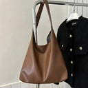 Vintage PU Leather Boston Handbag Women Crossbody Tote Chic Large