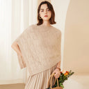 Cashmere Cable Knit Winter Poncho