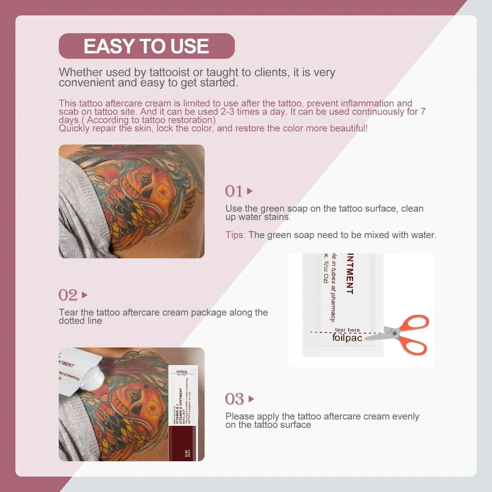 Rapid Healing Tattoo Cream Accelerate Recovery Solution