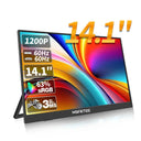HGFRTEE 14.1inch Mobile Portable Monitor IPS Second Game Screen Extended Display for Laptop with Bracket For xbox/raspberry Pi