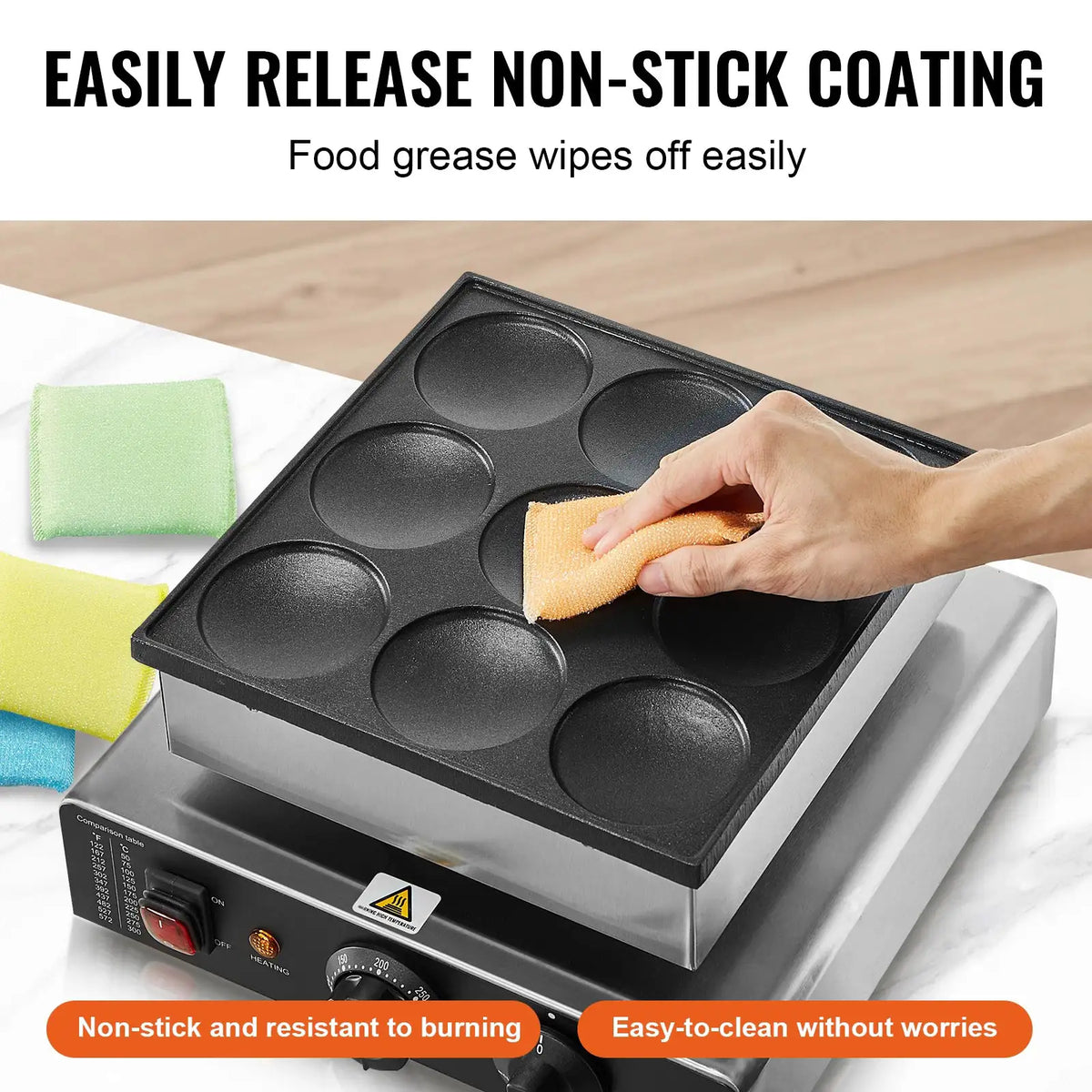 SucceBuy Dutch Pancake Maker Dorayaki Baker Machine Commercial — product view 6