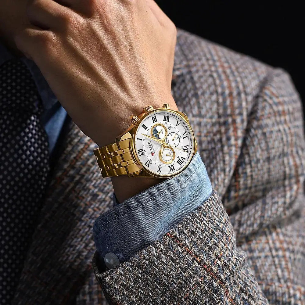 Waterproof Chronograph Watch For Men Sports Timepiece