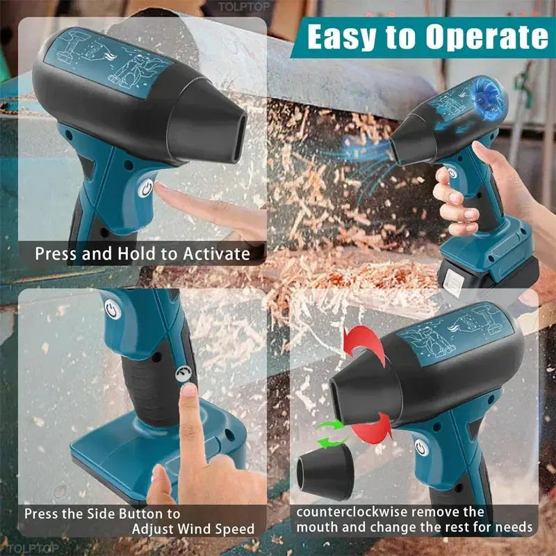 Jet Blower Portable Violent Turbo Fan For Makita Device