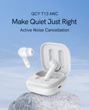 QCY T13 ANC Earphone Bluetooth 5.3 Active Noise Cancellation Earbuds