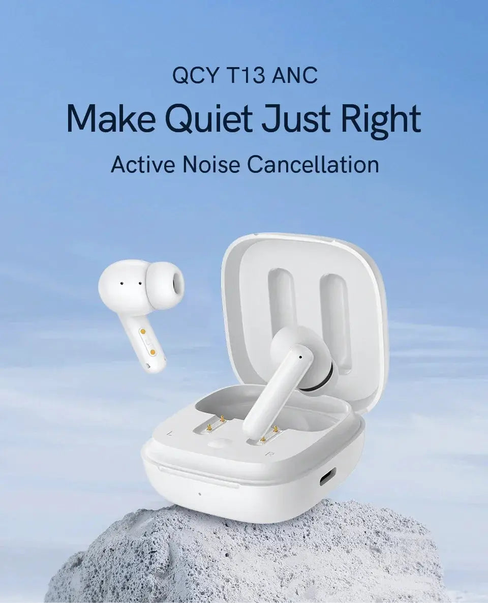 QCY T13 ANC Earbuds Bluetooth 5.3 Active Noise Cancellation