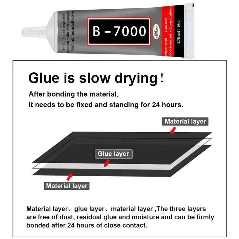 B7000 Glue Clear Contact Adhesive 15ml 25ml 50ml 110ml