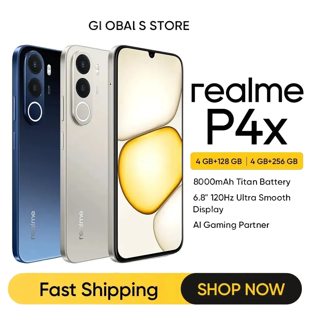 Realme Smartphone - Fast Charge - Official Standard 4GB 128GB White product image