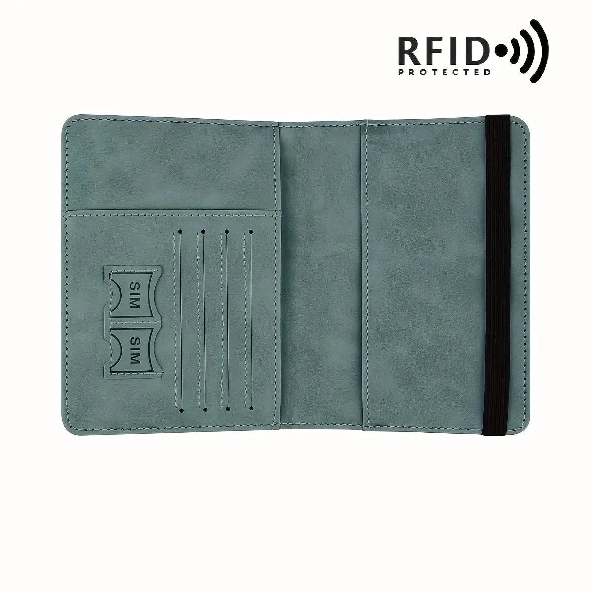 Retro PU Travel Passport Holder, RFID Blocking Multi-Function Wallet, Passport Covers with Slots for Cards and Personal Items