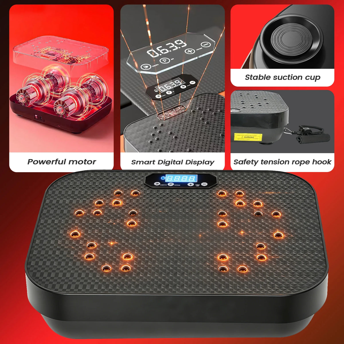 Vibration Plate Exercise Machine Portable Whole Body Workout — product view 6