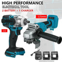 Brushless Angle Grinder Kit - 18v Impact Wrench