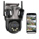 Outdoor Security Camera with 3 Views