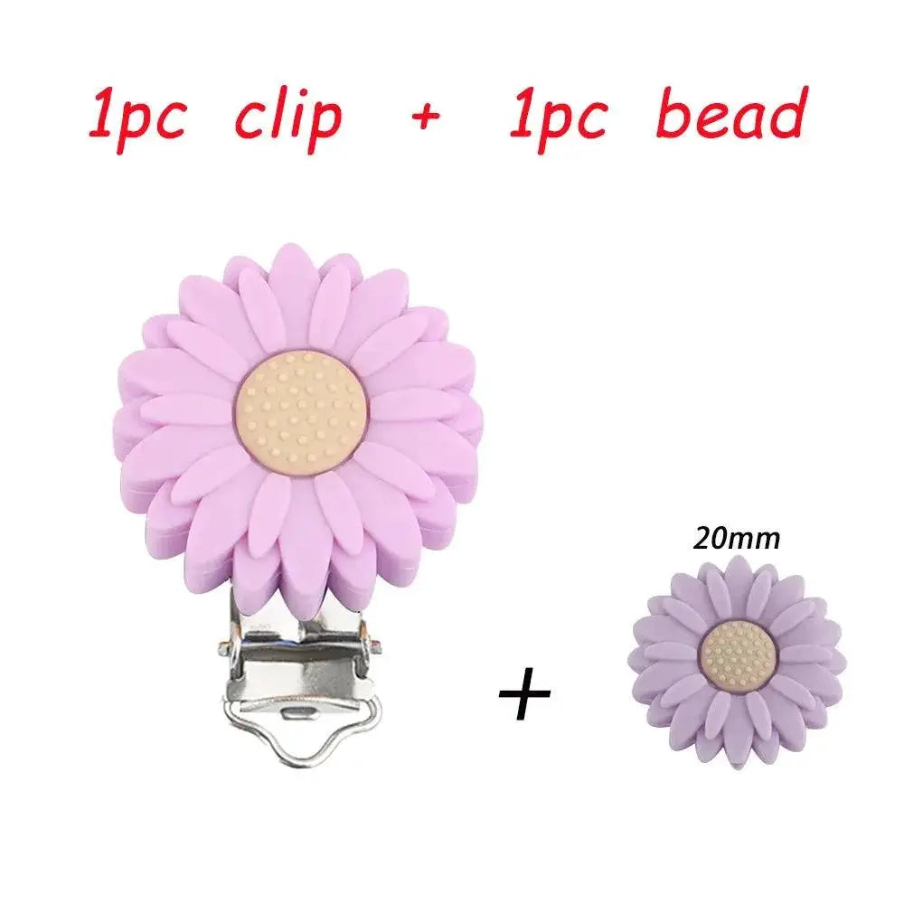 Pacifier Clips for Babies Keeps Clean — 2pcs Pale pink 2
