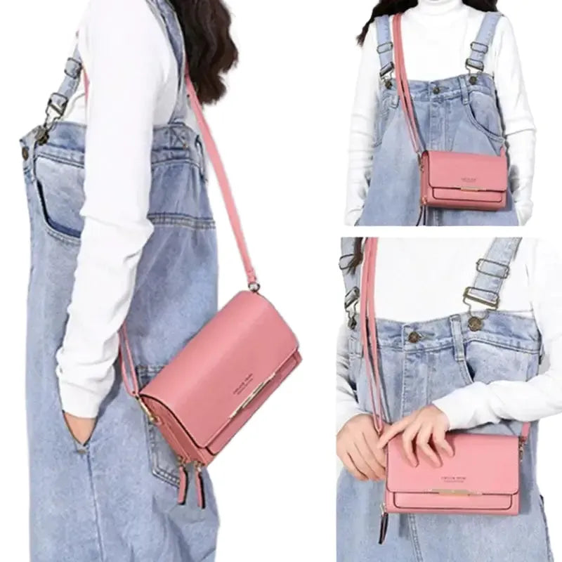 Womens Wallet Card Holder Shoulder Bag Large Capacity — product view 1