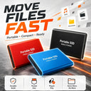 External Hard Drive Portable SSD USB Type-C Fast Transfer