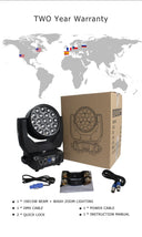 SHEHDS 4PCS Beam Wash 19x15W RGBW Zoom Moving Head Lighting