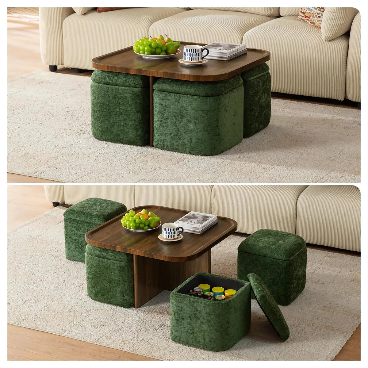Wooden Square Coffee Table