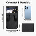 Black Slim Belt Wallet Zero