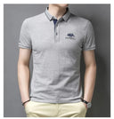 New Summer Korean Embroidered Polo Shirt Men's Luxury Top