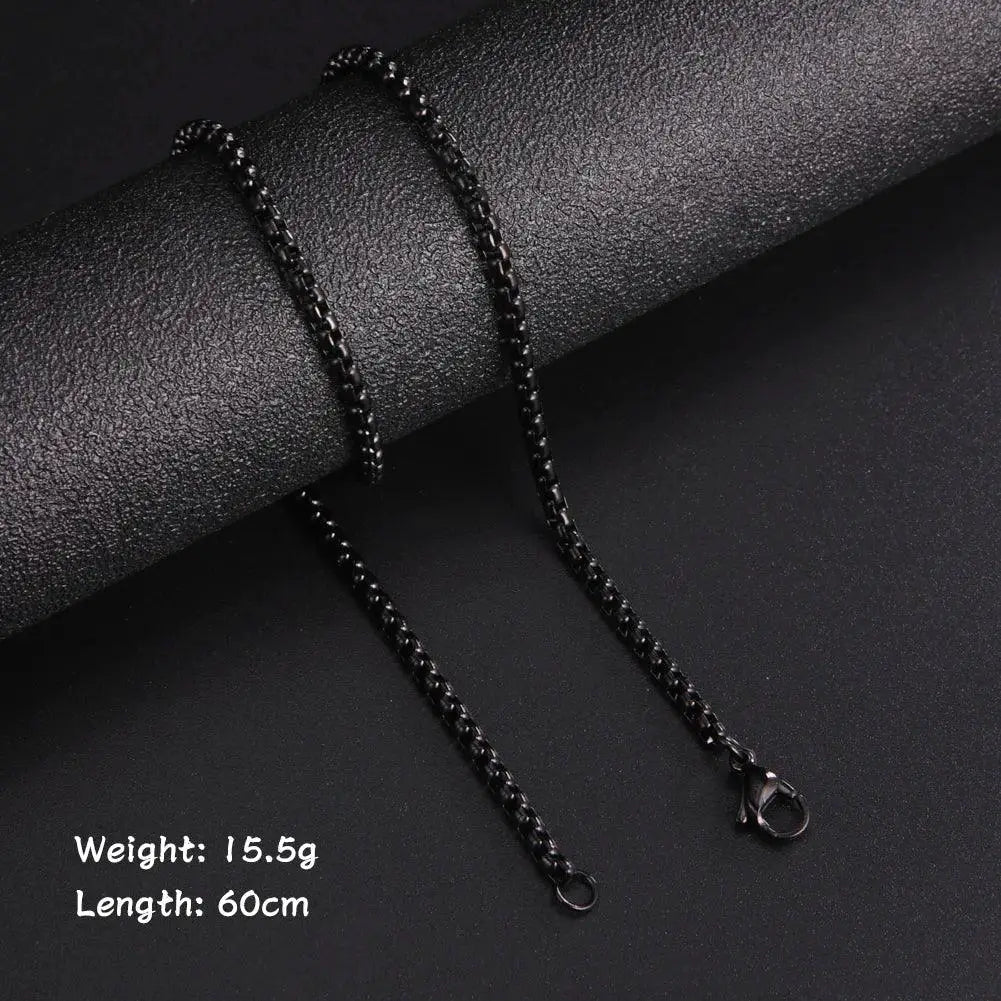 Durable Box Chain Necklace for Men Daily — product view 18