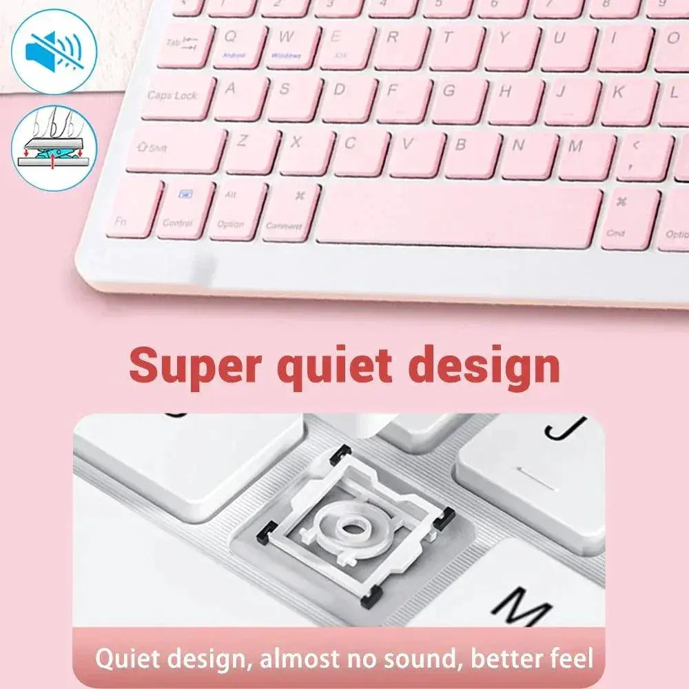 Portable Bluetooth Keyboard for iPad iPhone Tablets
