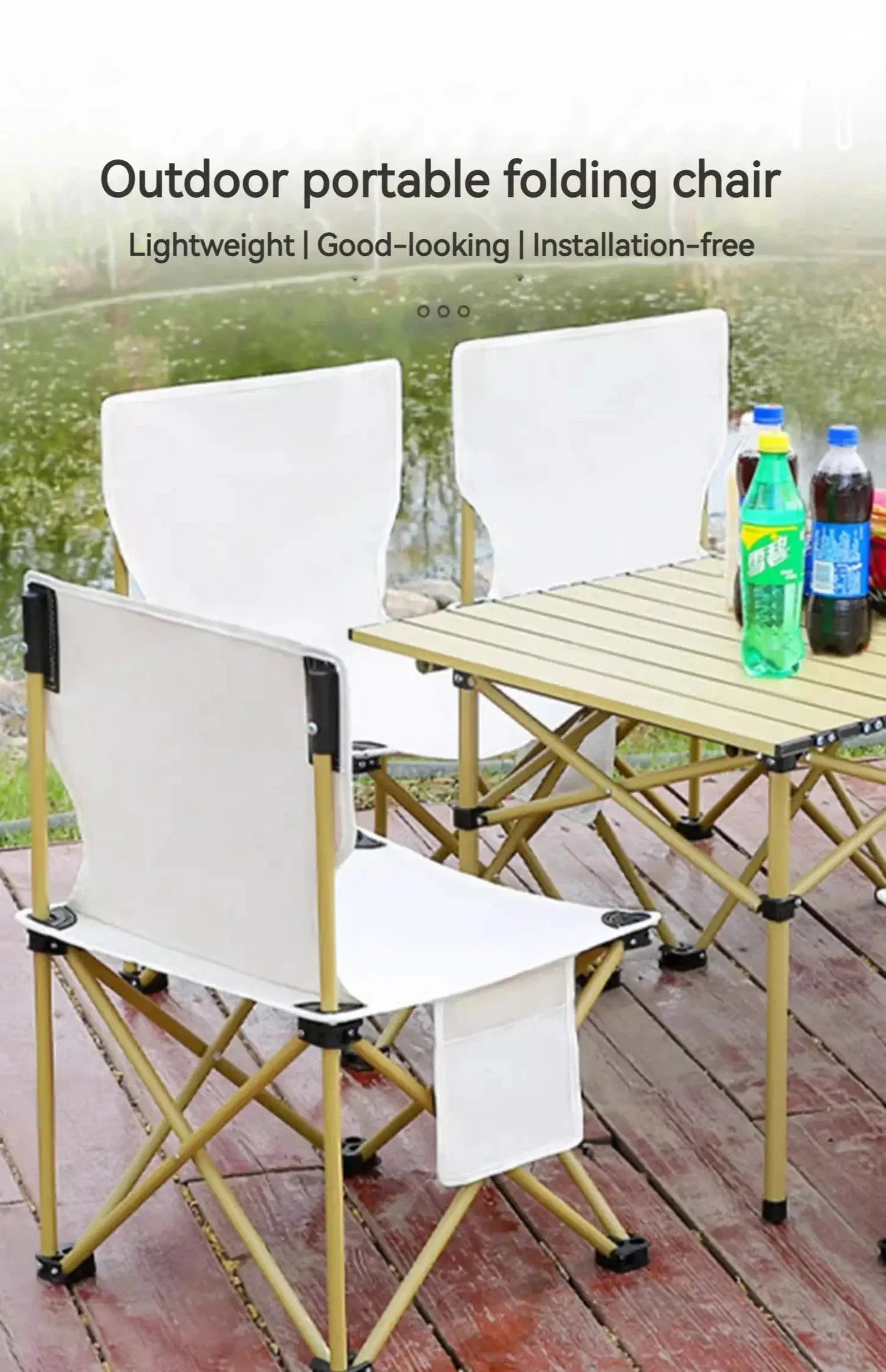 Outdoor Folding Chairs Portable Fishing Stools Beach Benches - OurLum.com