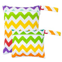 2pcs Set Smooth Zipper Pocket WetBag Waterproof Yoga Bag