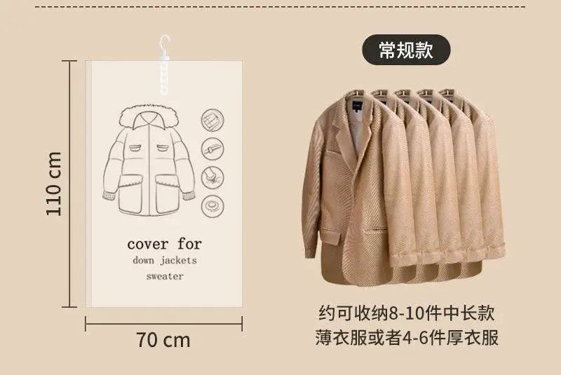 Hanging Vacuum Bags Ultimate Space Saving Clothing Storage