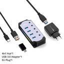 10 Port USB 3.0 Hub - Powered RGB Switch