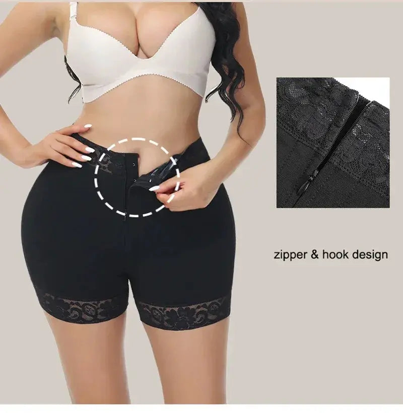 Lace Butt Lifter Shapewear Shorts For Hourglass Figure