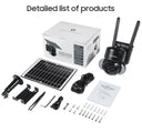 SHIWOJIA 6MP Solar Camera 4G Sim Card Outdoor 12X Zoom