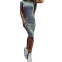 Satin Bandage Dress for Women Chic Shine