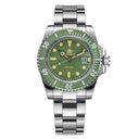 41mm Mens Quartz Watch With Steel Band