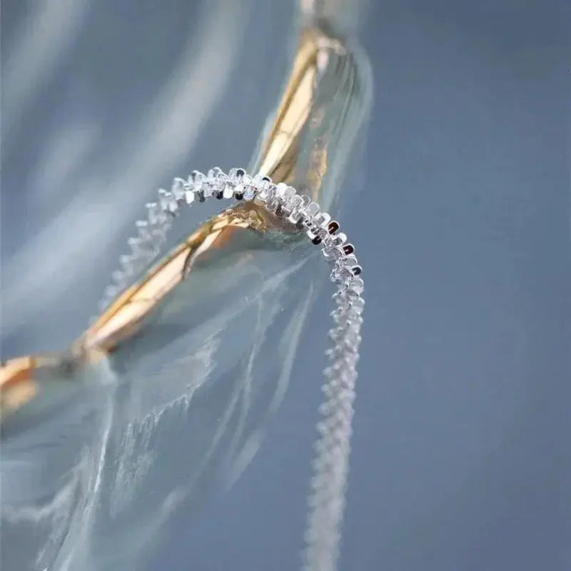 Silver Gypsophila Bracelet Set Women Wedding Jewelry