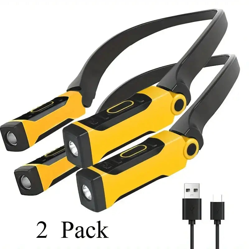 2 Pack LED Neck Light - Rechargeable Hands Free
