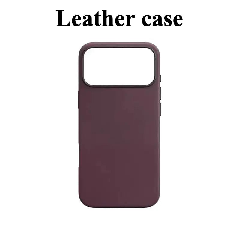 Business Official 1:1 Leather Case For MagSafe Charging Case For IPhone 18 17 Pro Max 16 15 14 Pro Max Orginal Anti-Drop Cover