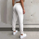 Women Sweatpants Elastic Waist Knit Comfort