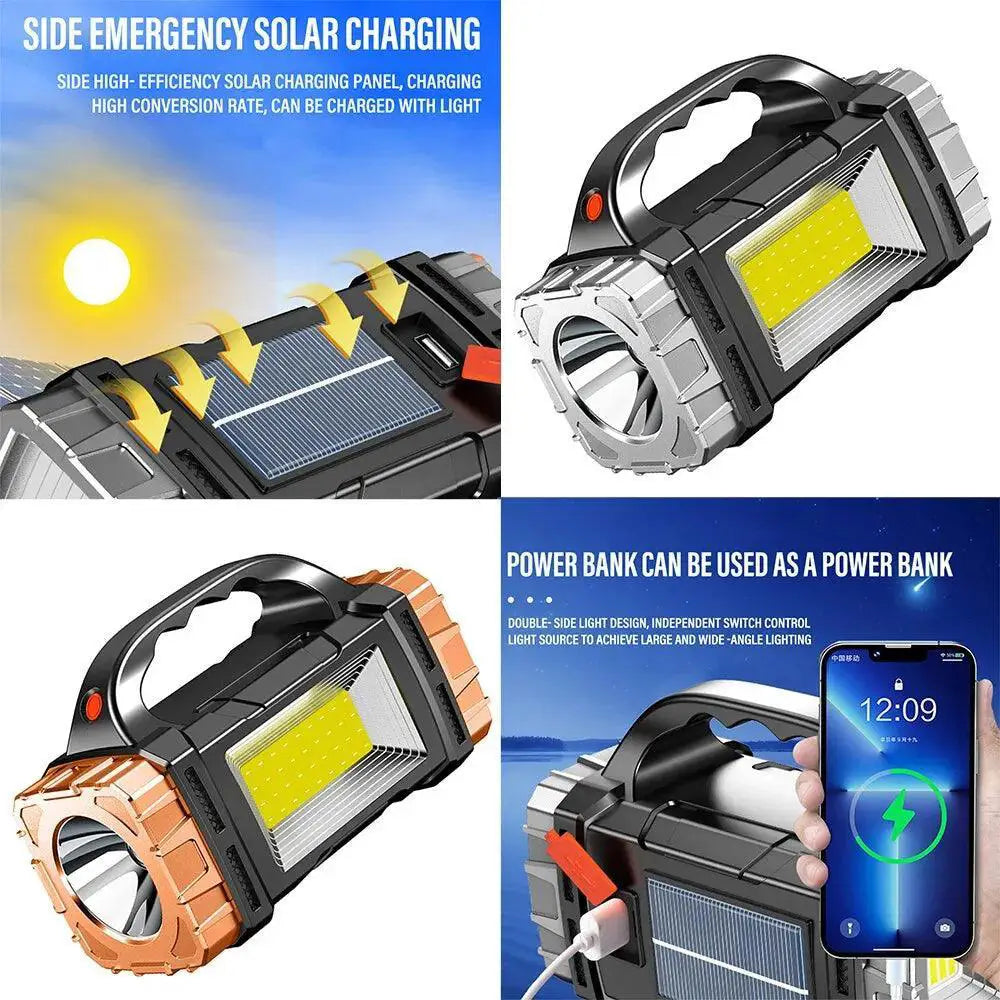 Rechargeable LED Flashlight For Outdoor Adventures Camping