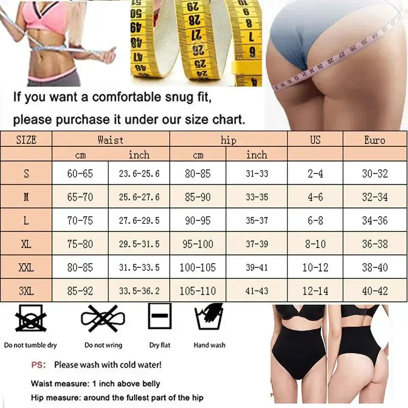 Women Tummy Control 3 Piece Waist Trainer Shapewear Briefs