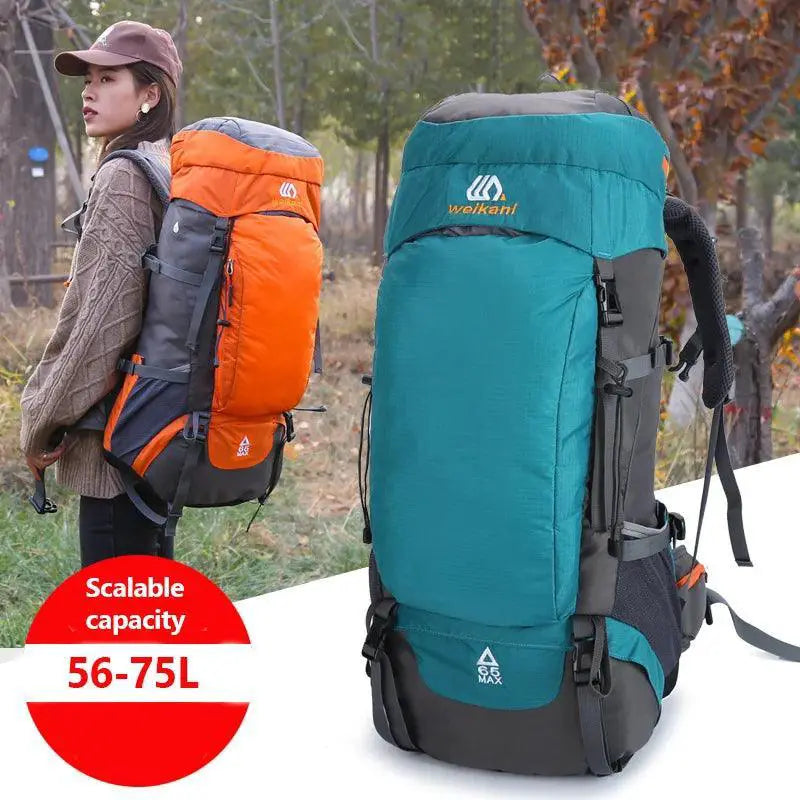 65L Camping Backpack Large Capacity Waterproof Hiking Bag