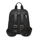 Simple Black Large Capacity Backpacks Women Travel Bag