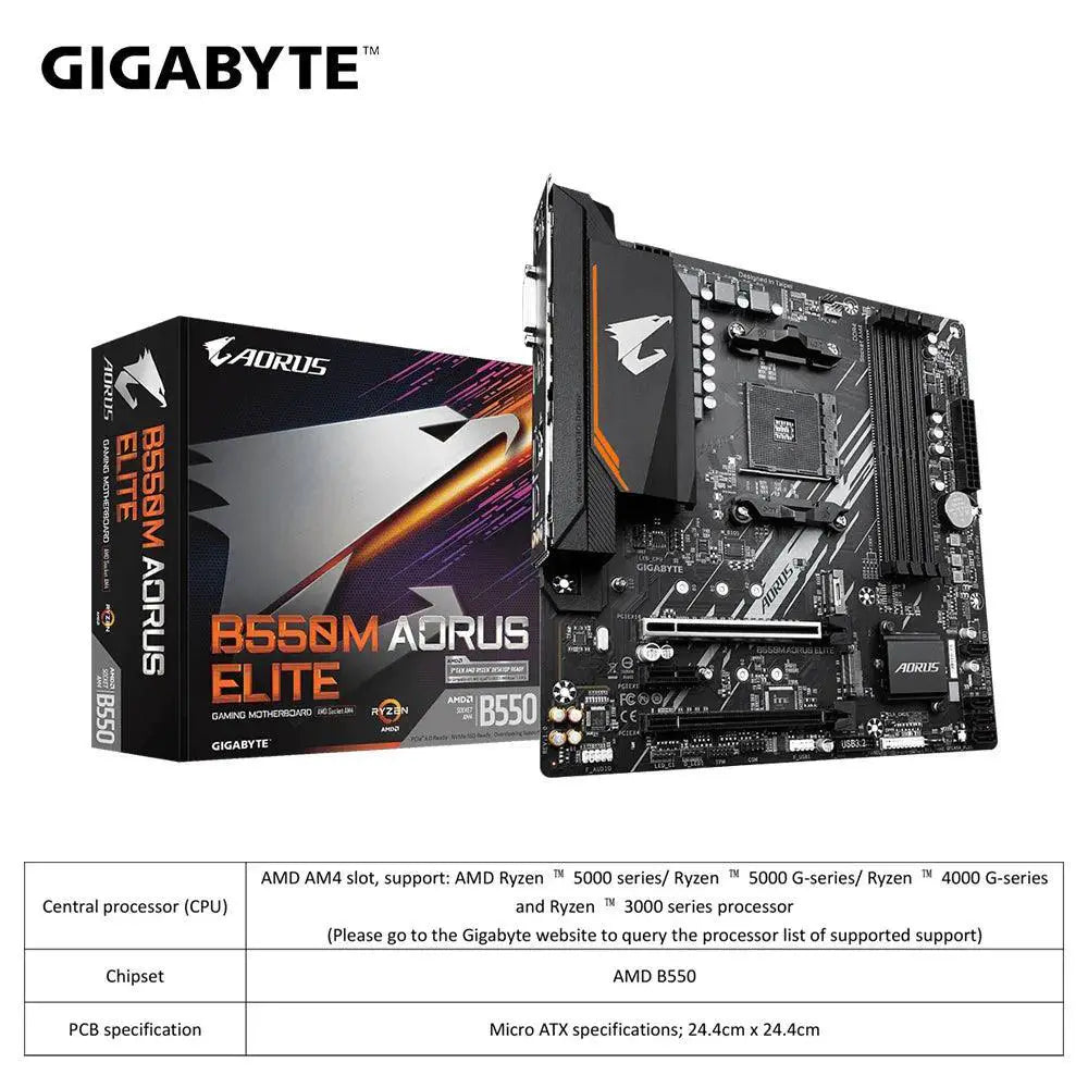 GIGABYTE B550M AORUS ELITE Gaming Motherboard For Gamers