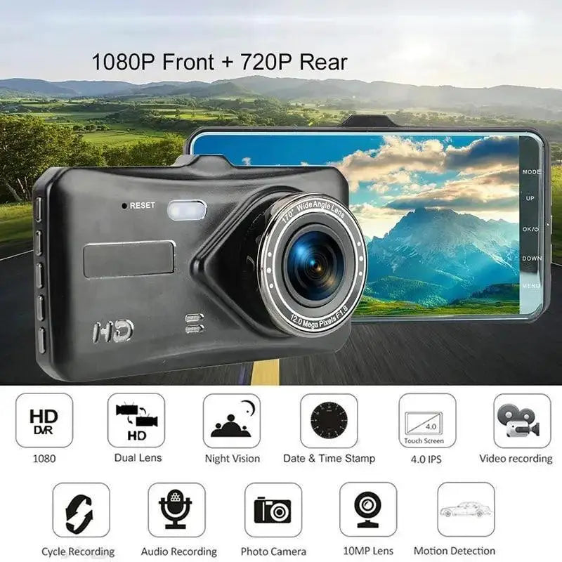 4 Inch Touch Screen Car Camera With Night Vision Safety