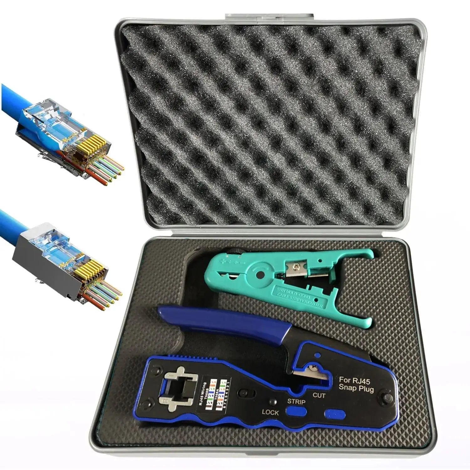 ZoeRax RJ45 Crimp Tool For Ethernet Installation Pro