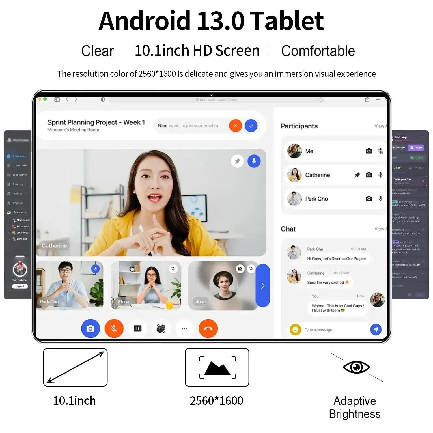 2024 High Performance Android Tablet 10.1 With 16GB RAM