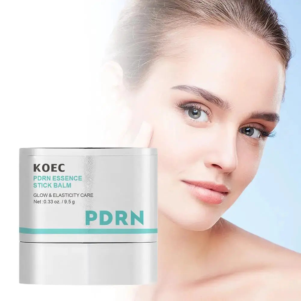 KOEC Portable PDRN Essence Stick Balm Collagen Niacinamide Glycerin, Moisturizing Glowing Firming Anti-Wrinkle Elasticity Boost