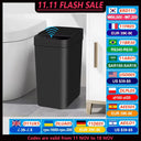 Bathroom Touchless Trash Can 12L Motion Sensor Bin