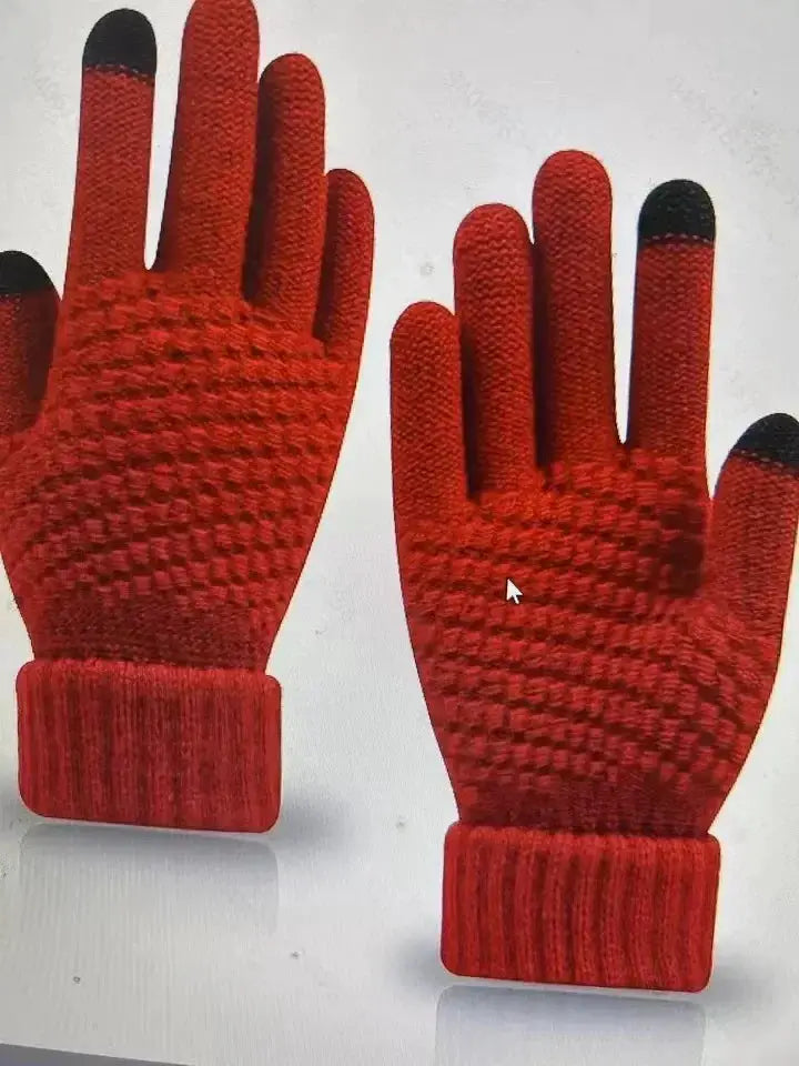 Autumn Winter Fleece Touch Screen Gloves Unisex Warm