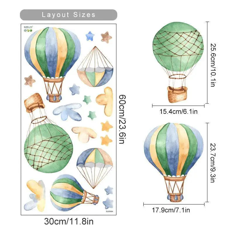 Fun Kids Room Watercolor Wall Decals — SL362C